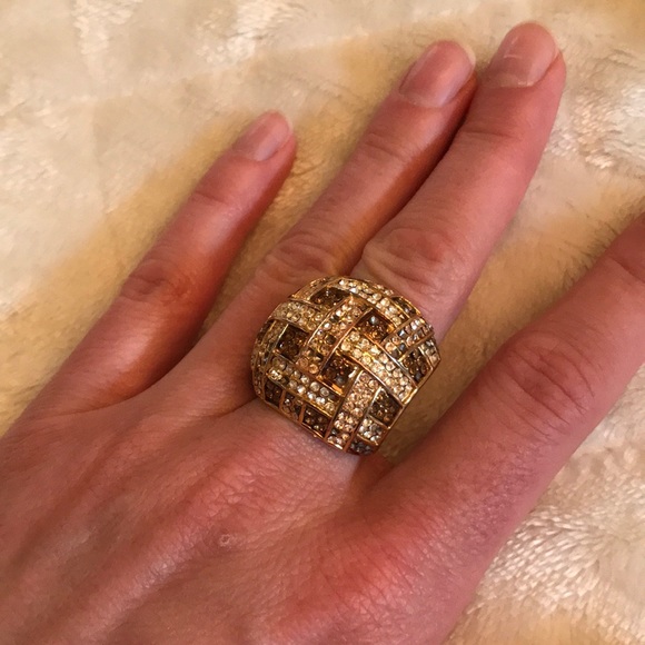 FINAL 💰 Set of 2 ALDO Rings Silver & Gold Size 8 - Picture 3 of 7